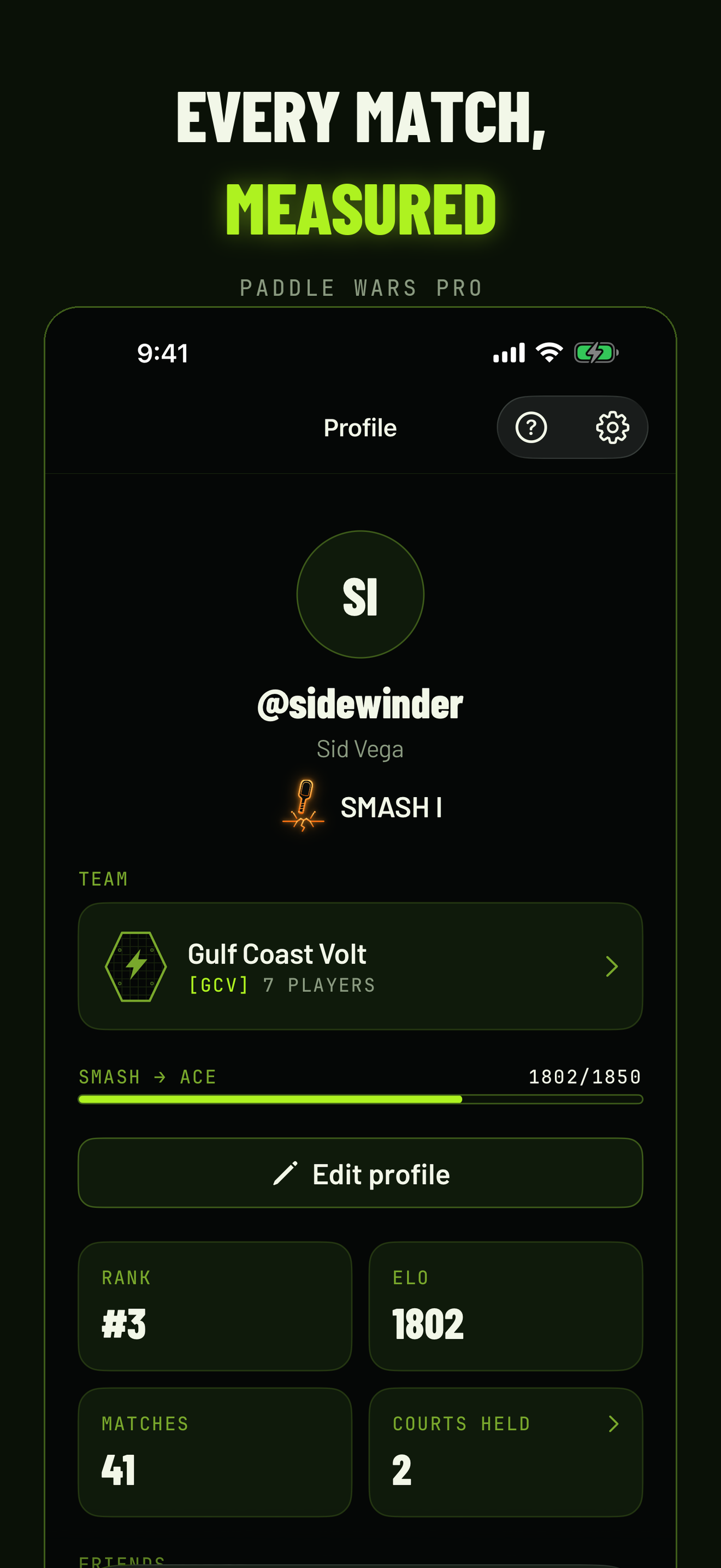 Paddle Wars player profile